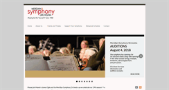 Desktop Screenshot of meridiansymphony.org
