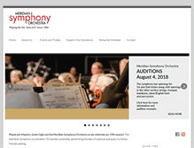 Tablet Screenshot of meridiansymphony.org